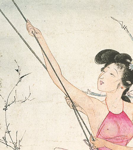 江华-胡也佛的仕女画和最知名的金瓶梅秘戏图